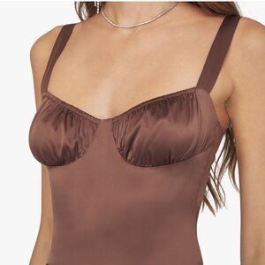 Weworewhat Charmeuse Bodysuit Size 4